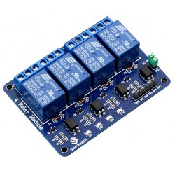 4ch relay module with optocoupler